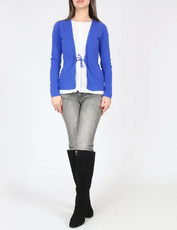 Bluza Zara, albastru/alb