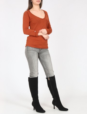 Bluza Zara, caramiziu