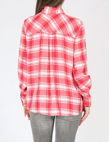 Camasa Zara, rosu/alb