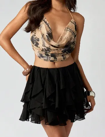 Fusta Missguided, negru