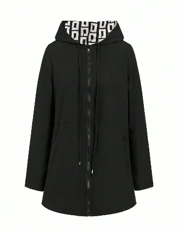 Jacheta reversibila SHEIN, alb/negru