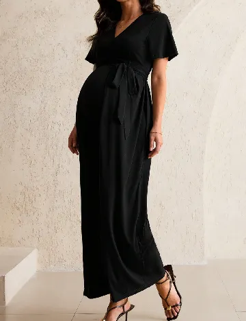 Salopeta SHEIN Maternity, negru