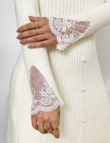 Rochie scurta SHEIN, ecru