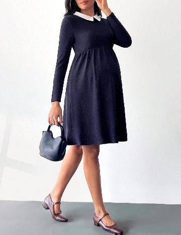 Rochie scurta SHEIN Maternity, bleumarin