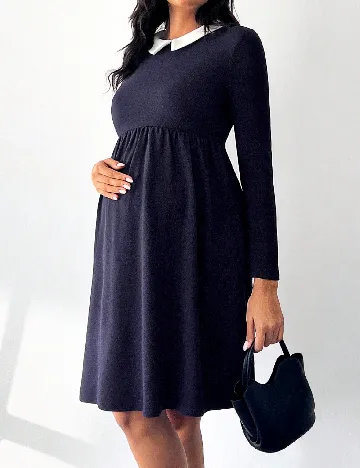 Rochie scurta SHEIN Maternity, bleumarin