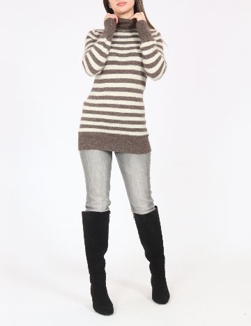 Bluza Zara, maro/ecru