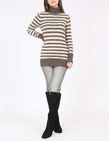 Bluza Zara, maro/ecru