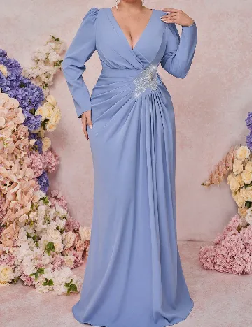 Rochie lunga SHEIN CURVE, albastru