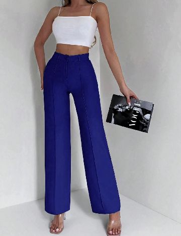 Pantaloni SHEIN, bleumarin