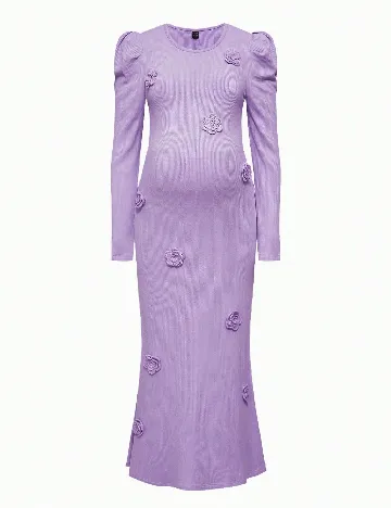 Rochie lunga SHEIN Maternity, lila