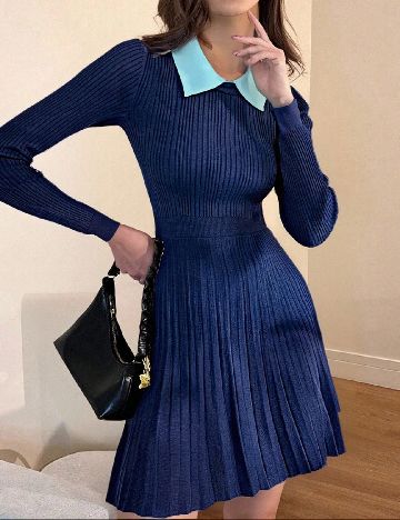 Rochie scurta SHEIN, bleumarin