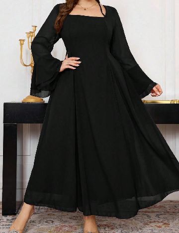 Rochie lunga SHEIN CURVE, negru