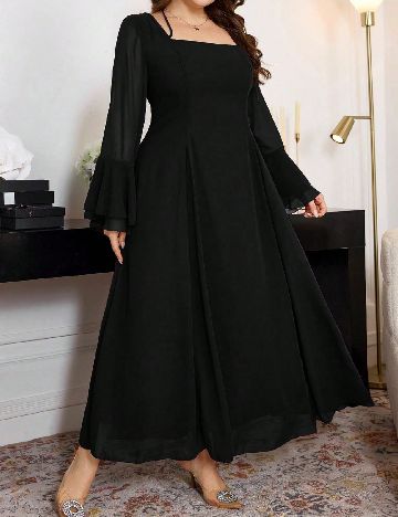 Rochie lunga SHEIN CURVE, negru