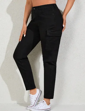 Blugi SHEIN CURVE, negru