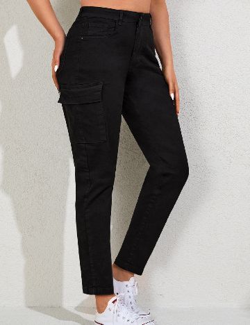 Blugi SHEIN CURVE, negru