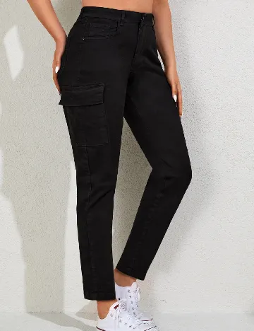 Blugi SHEIN CURVE, negru