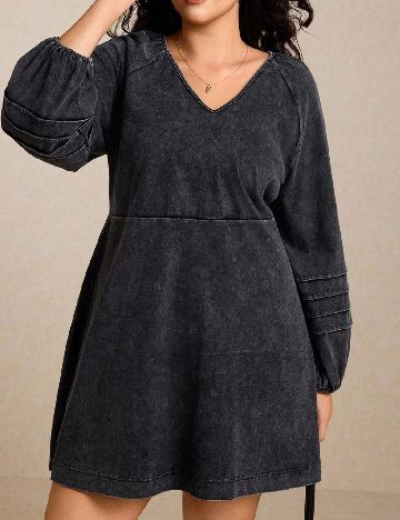 Rochie scurta SHEIN CURVE, gri