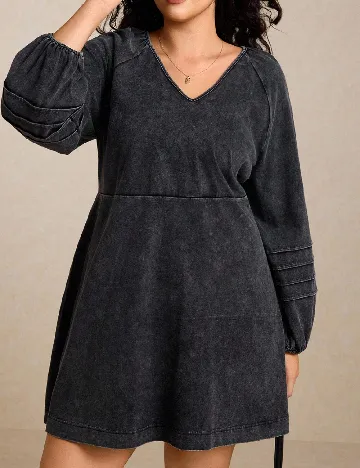 Rochie scurta SHEIN CURVE, gri