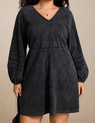 Rochie scurta SHEIN CURVE, gri