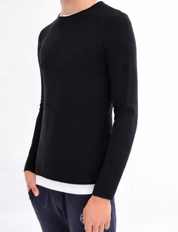 Bluza Pull&Bear, negru