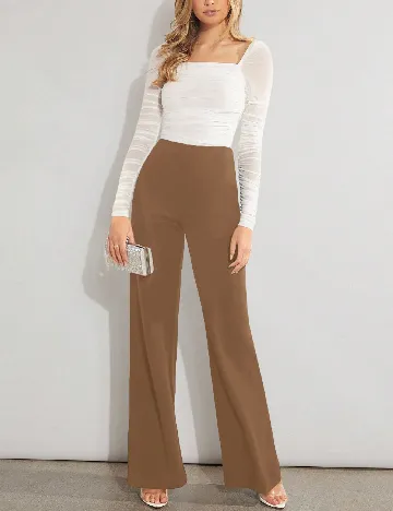 Pantaloni SHEIN, maro