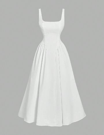 Rochie medie SHEIN, alb