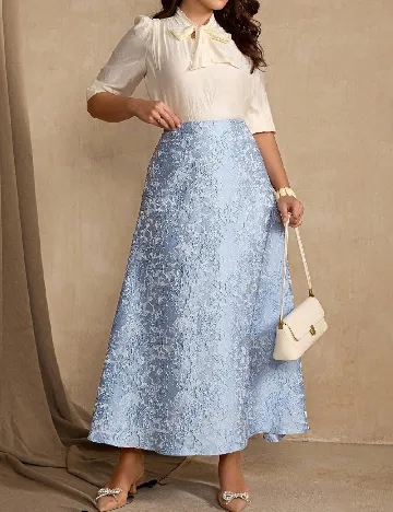 Fusta SHEIN CURVE, albastru