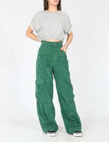 Pantaloni Bershka, verde