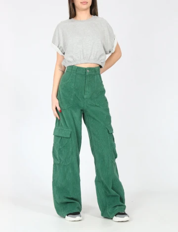 Pantaloni Bershka, verde