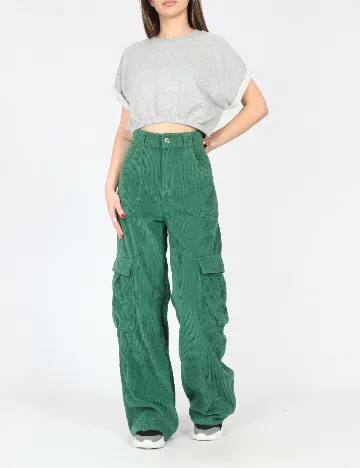 Pantaloni Bershka, verde