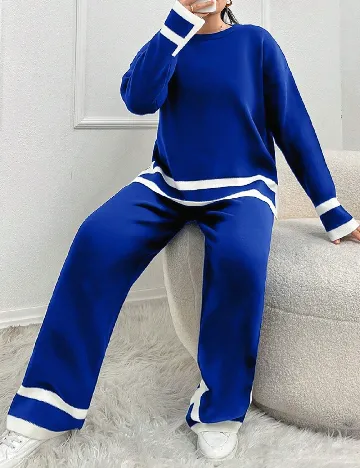 Compleu SHEIN CURVE, albastru