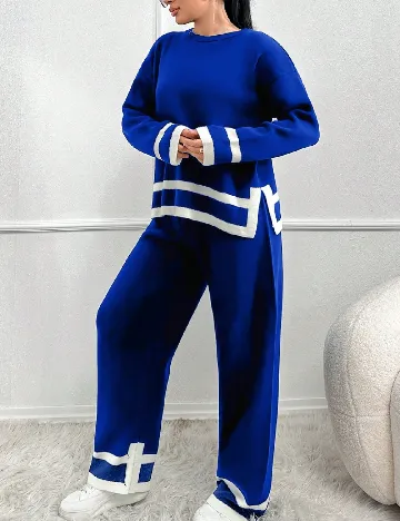 Compleu SHEIN CURVE, albastru