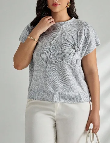 Bluza SHEIN CURVE, gri