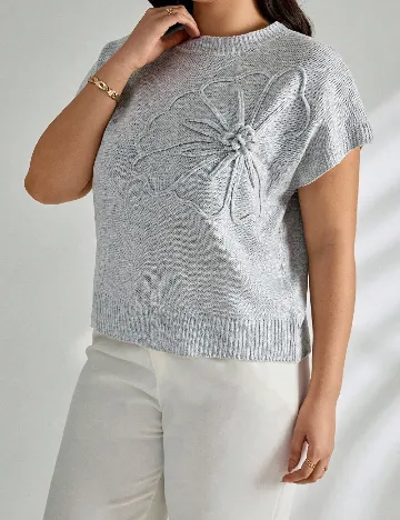 Bluza SHEIN CURVE, gri