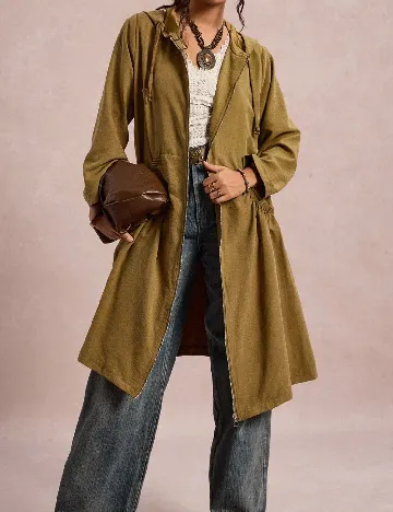 Jacheta SHEIN CURVE, kaki