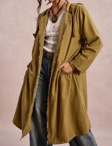 Jacheta SHEIN CURVE, kaki