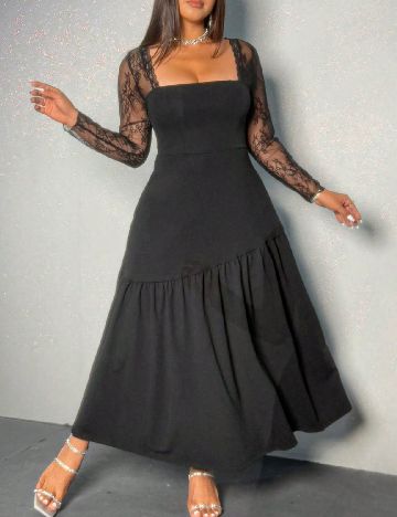 Rochie medie SHEIN CURVE, negru