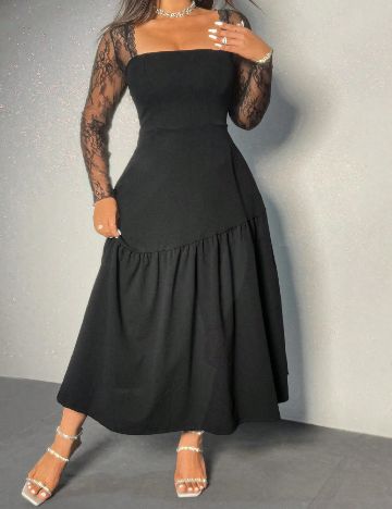 Rochie medie SHEIN CURVE, negru