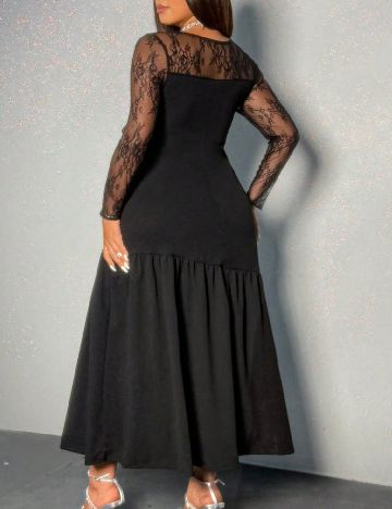 Rochie medie SHEIN CURVE, negru