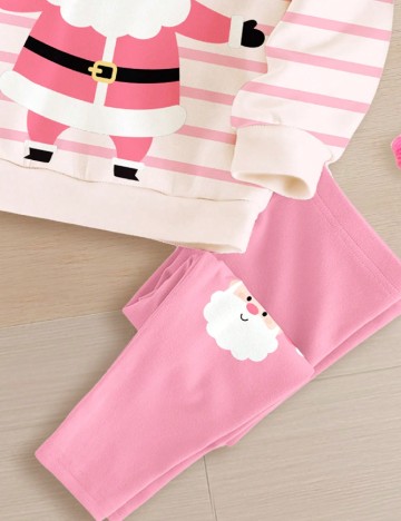 Compleu Shein Kids, roz/alb