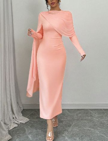 Rochie medie SHEIN, piersica