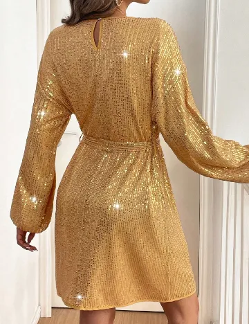 Rochie scurta SHEIN, auriu