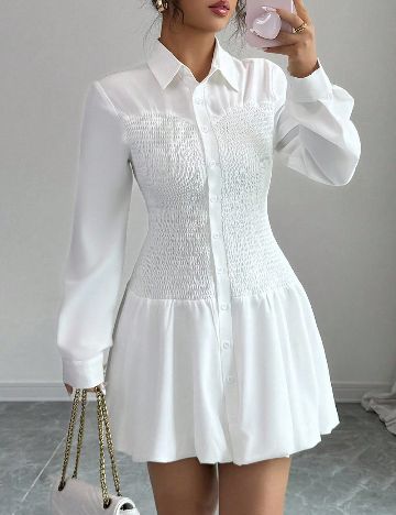 Rochie scurta SHEIN, alb