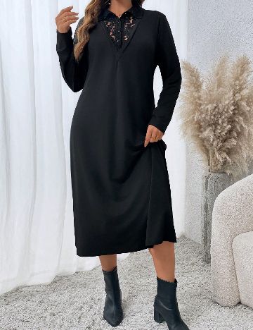 Rochie medie SHEIN CURVE, negru