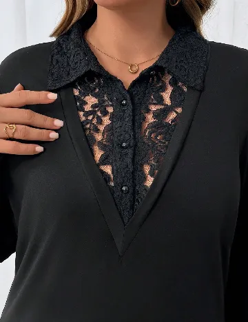 Rochie medie SHEIN CURVE, negru