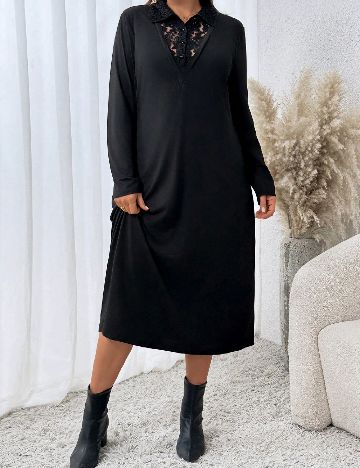 Rochie medie SHEIN CURVE, negru