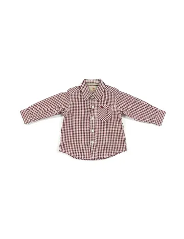 Camasa Zara, rosu/alb