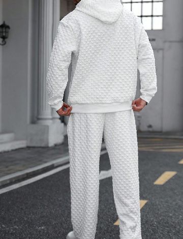 Trening SHEIN Plus Size Men, alb