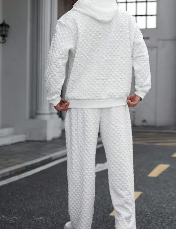 Trening SHEIN Plus Size Men, alb