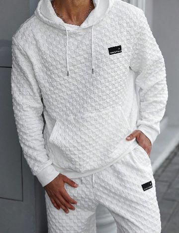 Trening SHEIN Plus Size Men, alb